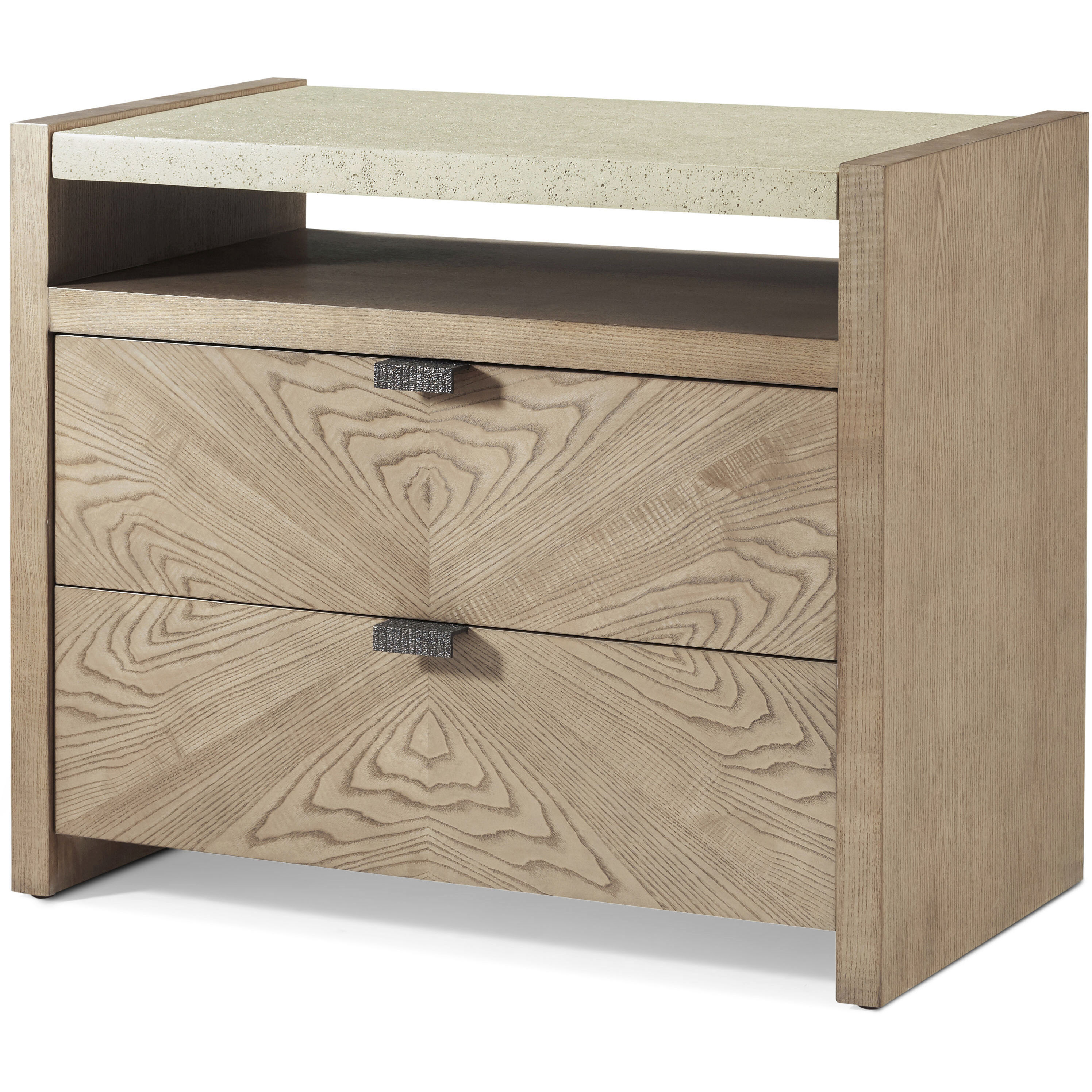 Catalina 36 X 30 inch Dune Nightstand, Wooden, 2-Drawer