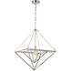 C&M by Chapman & Myers Carat 1 Light 20 inch Polished Nickel Pendant Ceiling Light