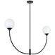 Nyomi 2 Light 42 inch Black Chandelier Ceiling Light
