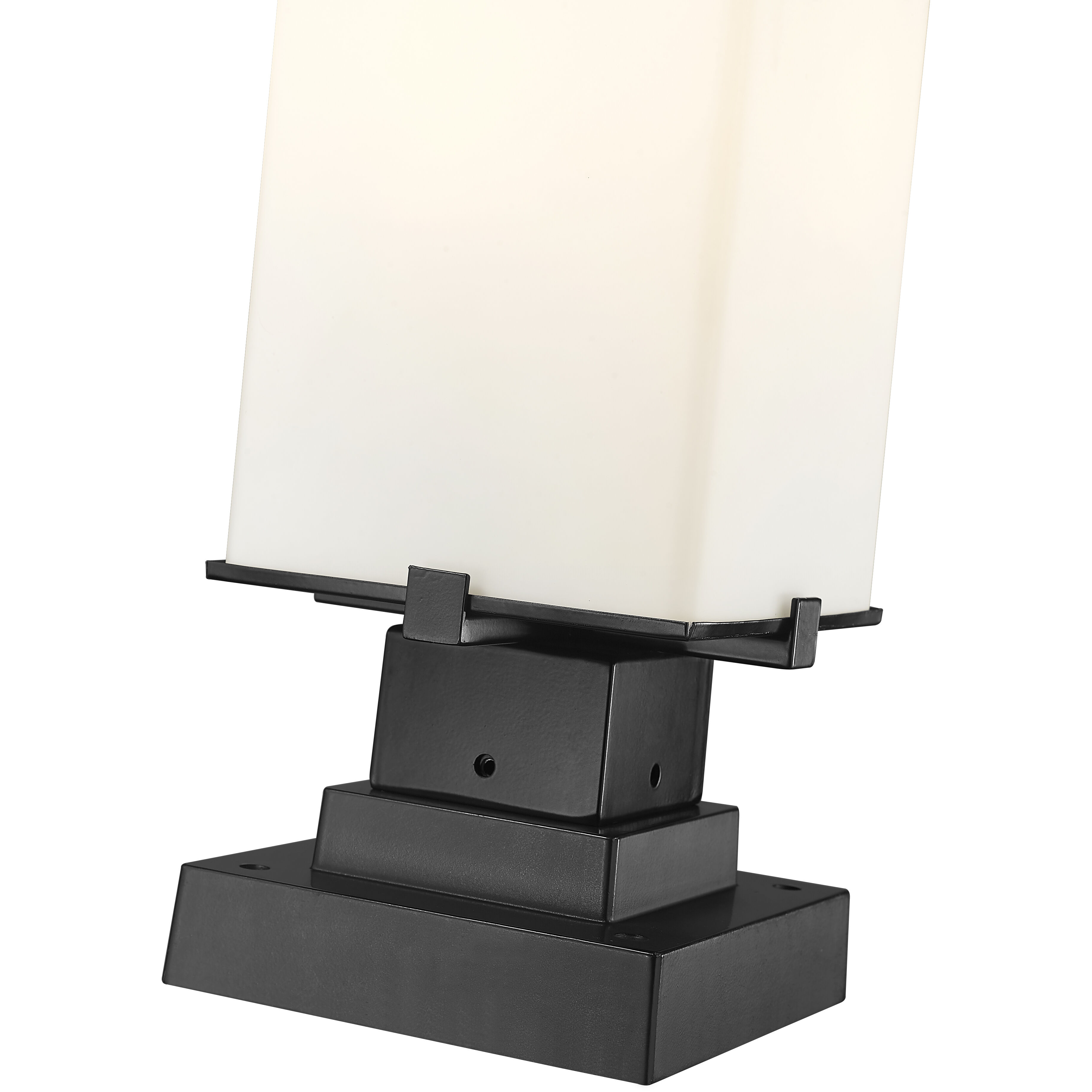 Sana 2 Light 22 inch Black Outdoor Pier Mounted Fixture