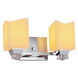 Candlearia LED 13 inch Brushed Nickel Bath Bar Wall Light in 1400 Lm LED, Cream (CandleAria), Cylinder with Flat Rim
