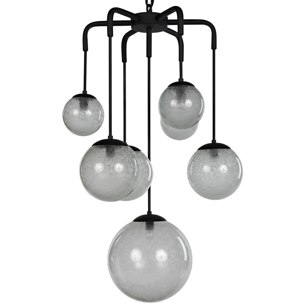 Artemis 7 Light 23 inch Matte Black Chandelier Ceiling Light