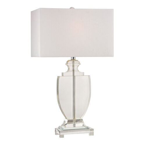 Juniper 26 inch 100 watt Clear Table Lamp Portable Light
