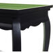 Dann Foley 28 X 27 inch Black and Lime Green End Table