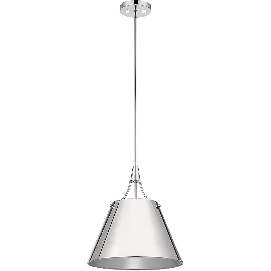 Willis 1 Light 14 inch Polished Nickel Pendant Ceiling Light