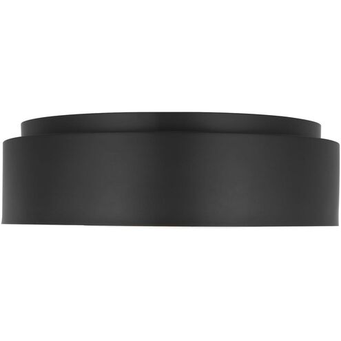 Drew & Jonathan Dartmore 3 Light 18 inch Midnight Black Flush Mount Ceiling Light, Large