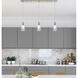 Ballston Hadley 3 Light 36 inch Brushed Satin Nickel Linear Pendant Ceiling Light