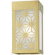 Berkeley 1 Light 8.5 inch Satin Gold Outdoor ADA Small Sconce, Small