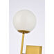 Neri 1 Light 7 inch Brass Bath Sconce Wall Light