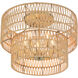 Bungalow Heaven 5 Light 20 inch Soft Brass Flush Mount Ceiling Light