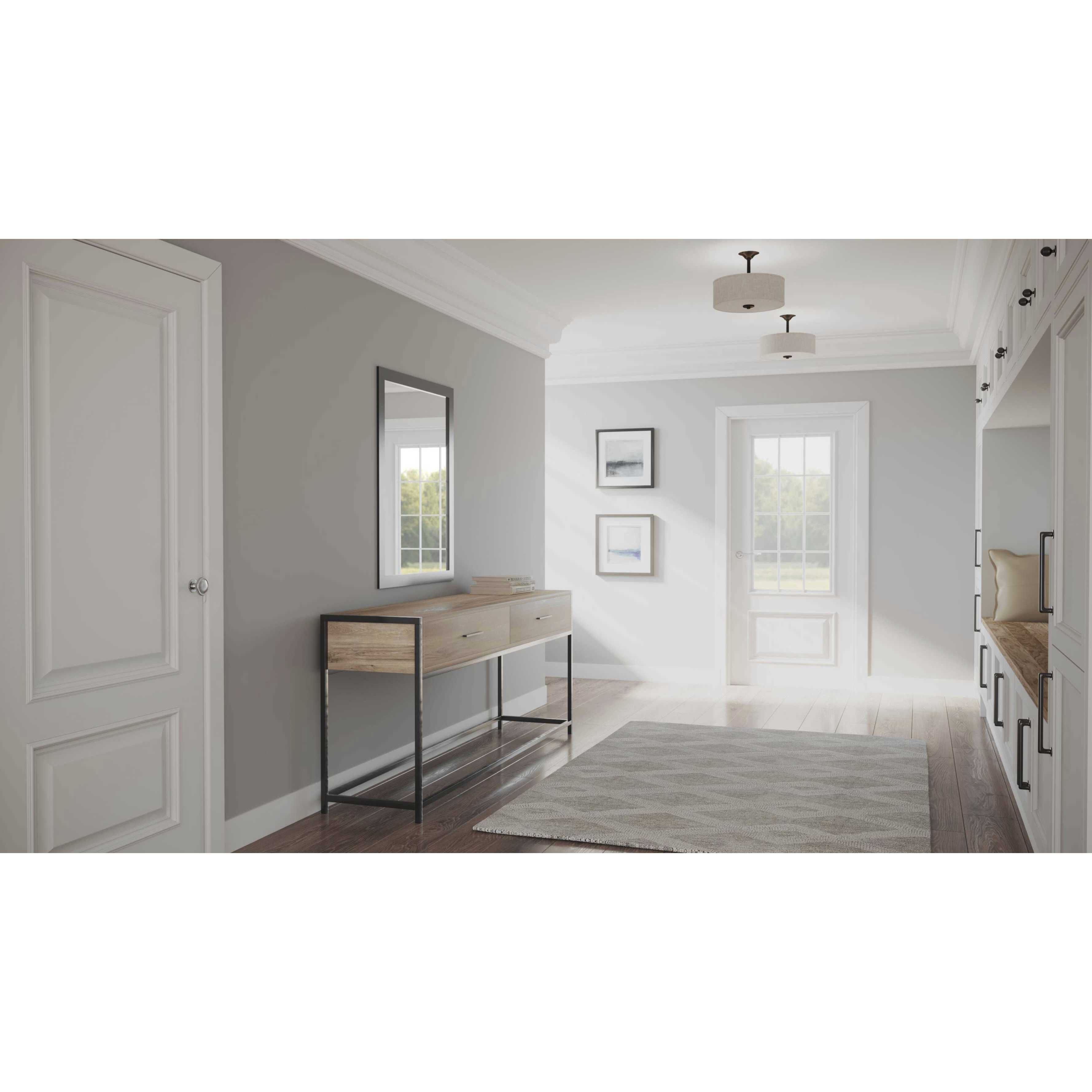 Inspire 2 Light 13 inch Antique Bronze Semi-Flush Mount Ceiling Light