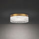 Beyond Melange LED 8 inch Aged Brass Flush Mount Ceiling Light, Beyond