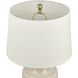 Buckley 27 inch 150.00 watt White Glazed with Antique Brass Table Lamp Portable Light