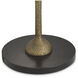 Lucente 66.93 inch 60 watt Vintage Brass Floor Lamp Portable Light