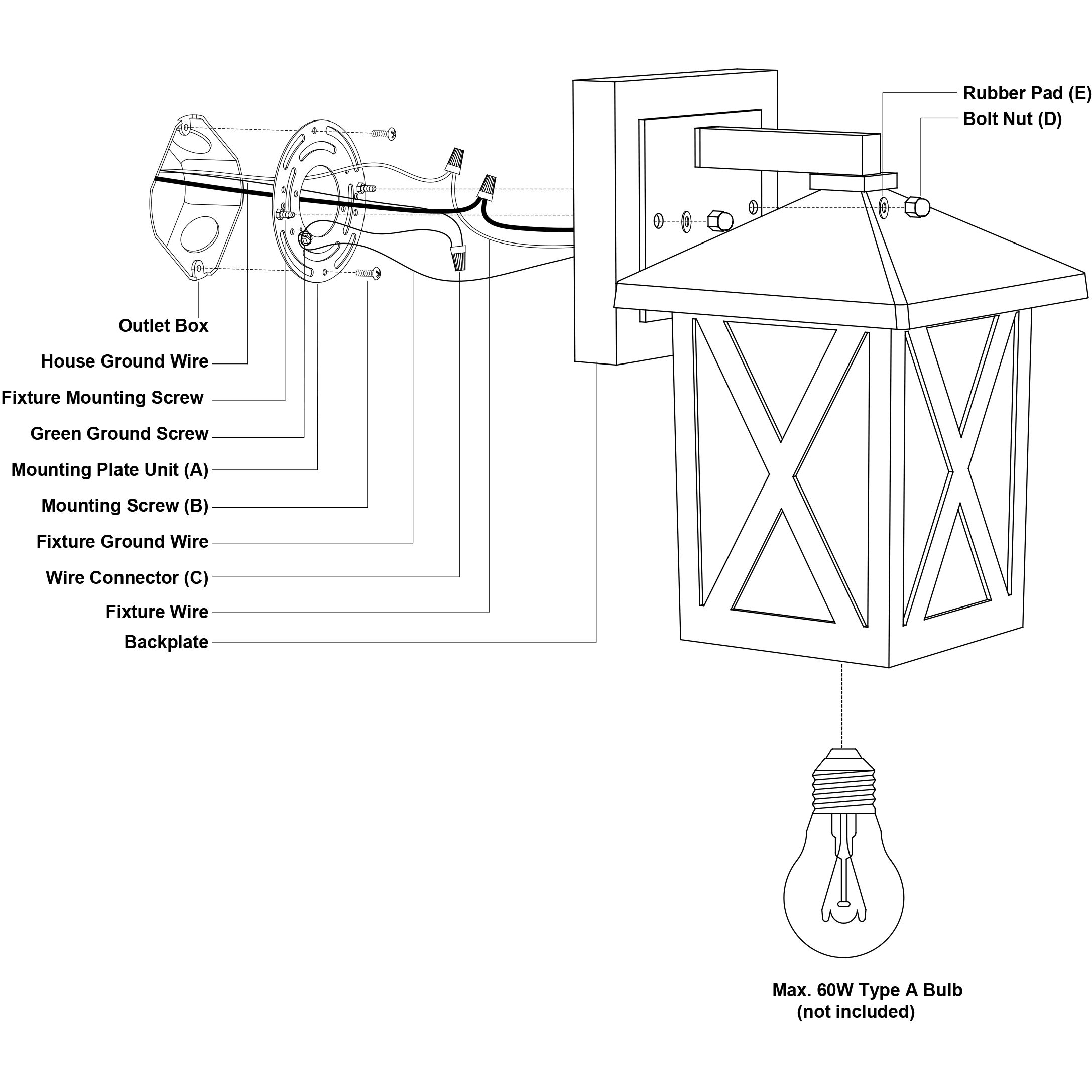 Rockford LED 8.75 inch Textured Black Outdoor Wall