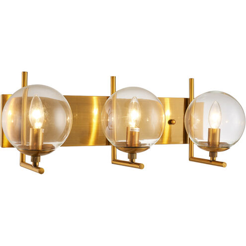 Canada 3 Light 24 inch Gold Bathroom Vanity Lighting Wall Light