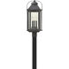 Heritage Anchorage 3 Light 24.25 inch Aged Zinc Outdoor Post Mount Lantern in Non-LED