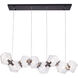 Canada 8 Light 12 inch Black Chandelier Ceiling Light