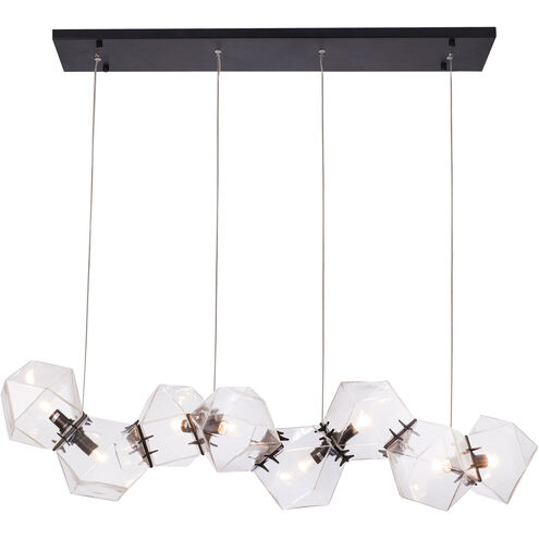 Canada 8 Light 12 inch Black Chandelier Ceiling Light