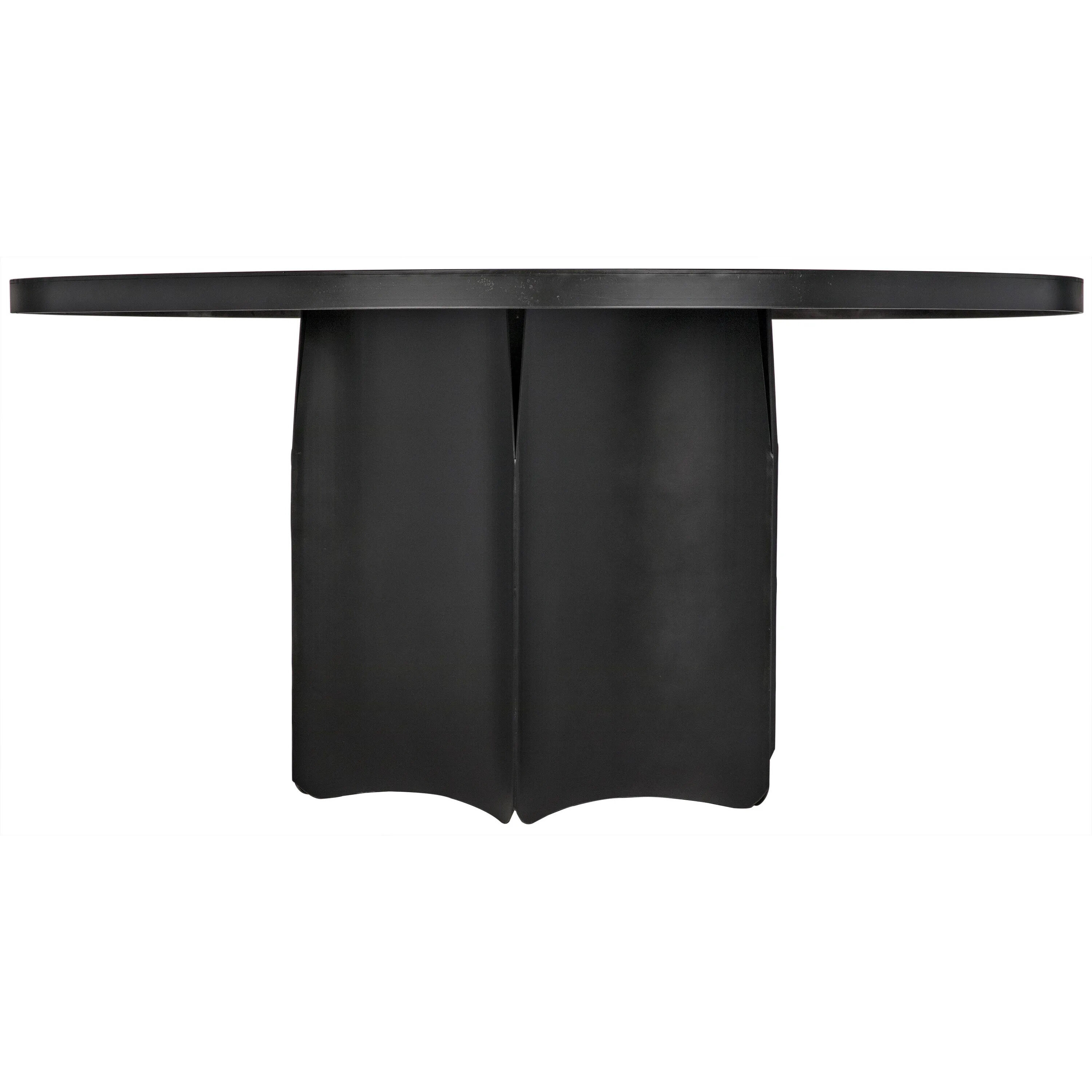 Rome 58 X 58 inch Matte Black Dining Table