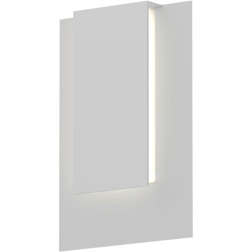 Reveal LED 12 inch Textured White Indoor-Outdoor Sconce, Inside-Out