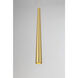 Stretch LED 5 inch Soft Brass Mini Pendant Ceiling Light