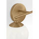 Nube 2 Light 14.63 inch Satin Brass Vanity Light Wall Light in Incandescent