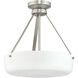 Lieon 3 Light 15.75 inch Brushed Nickel Convertible Pendant Ceiling Light