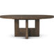 Urbane 76 X 60 inch Campfire Extension Dining Table, Wooden