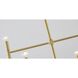 Canada 6 Light 24 inch Satin Gold Chandelier Ceiling Light, Multi-Arm, Gold Metal