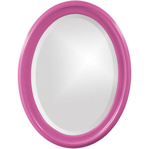 George 33 X 25 inch Glossy Hot Pink Wall Mirror
