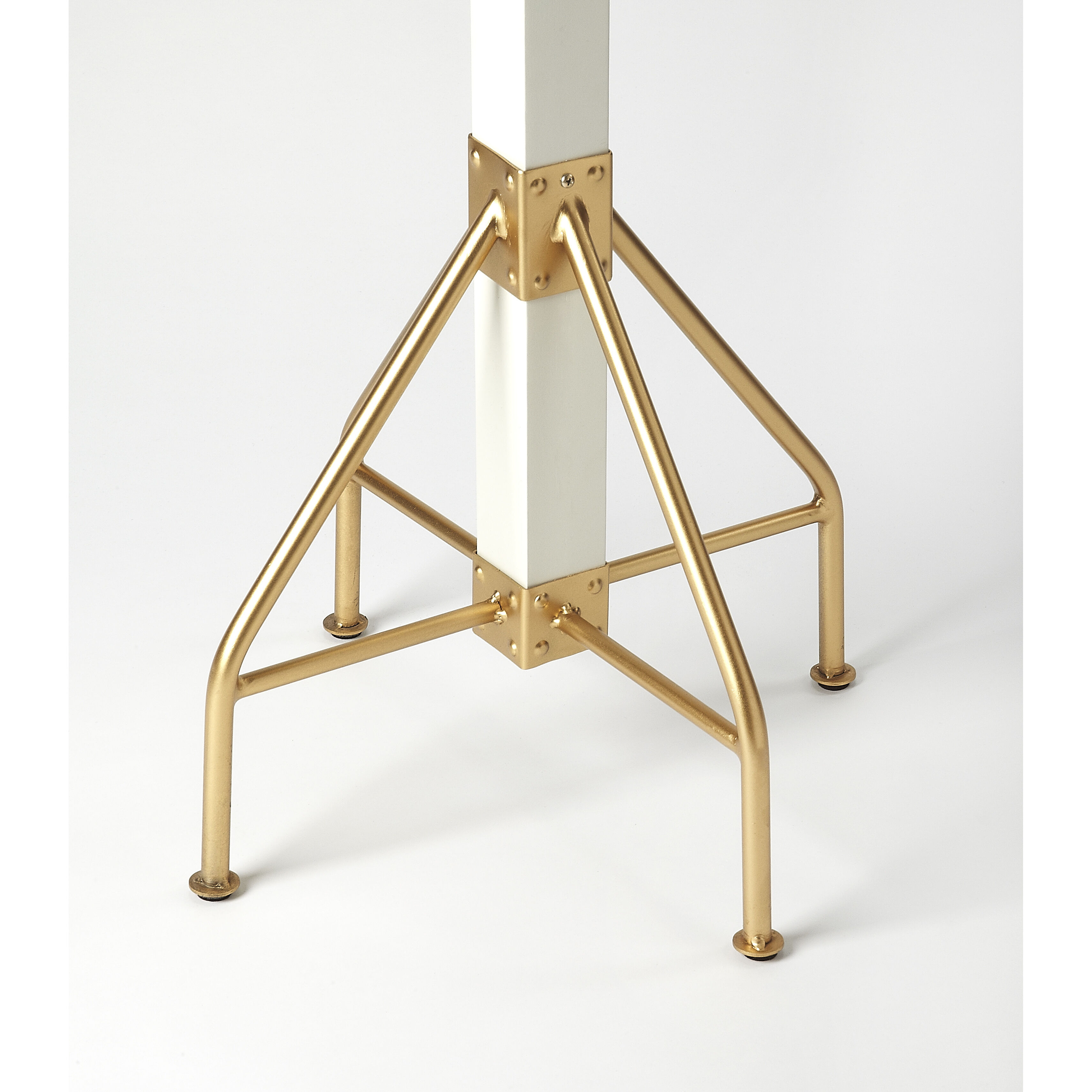 Butler Loft Logan Square  White & Gold Costumer/Hall Tree