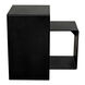 Solo 24.5 X 23.5 inch Matte Black Side Table