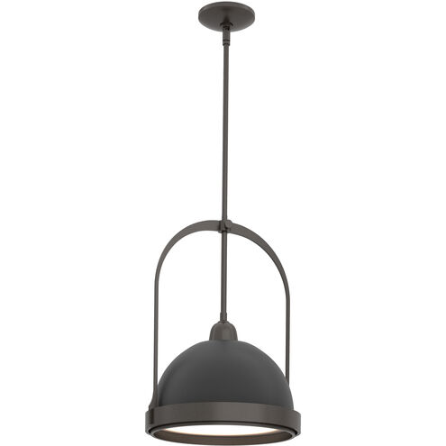 Atlas 1 Light 13.9 inch Oil Rubbed Bronze and Black Pendant Ceiling Light in Oil Rubbed Bronze/Black, Small