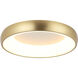 Maverick LED 16 inch Brushed Gold Flush Mount Ceiling Light