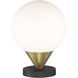 Alluria 12.38 inch 60.00 watt Weathered Black W/Autumn Gold Table Lamp Portable Light