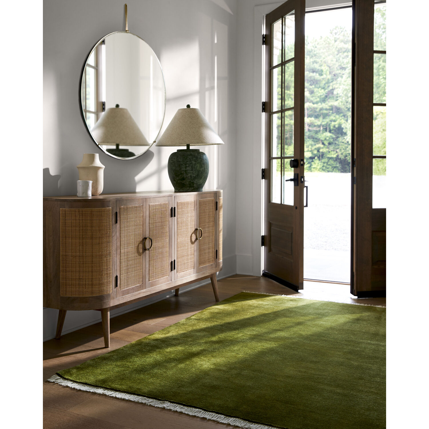 Evergreen 96 X 96 inch Dark Brown/Chocolate/Bronze Handmade Rug in 8 Ft Round