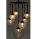 Artemis 7 Light 23 inch Matte Black Chandelier Ceiling Light