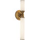 Edwin LED 2 inch Vintage Brass Bath Vanity Light Wall Light