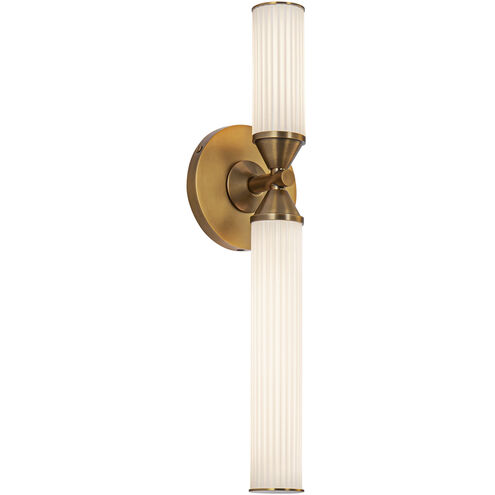 Edwin LED 2 inch Vintage Brass Bath Vanity Light Wall Light