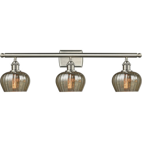 Ballston Fenton LED 26 inch Brushed Satin Nickel Bath Vanity Light Wall Light in Mercury Glass, Ballston