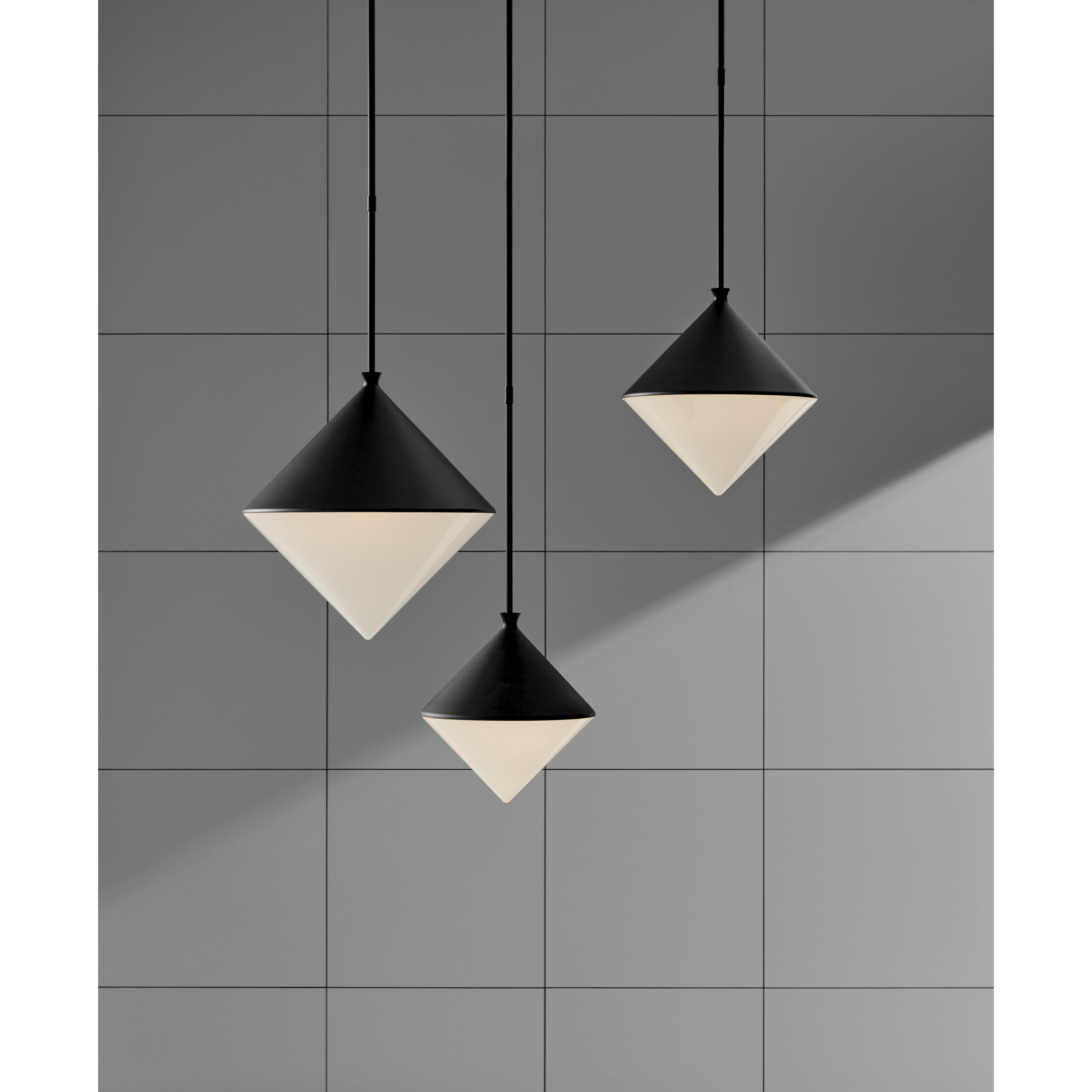 AERIN Sarnen LED 18.25 inch Matte Black Pendant Ceiling Light, Large