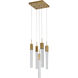Canada 5 Light 13.78 inch Gold Chandelier Ceiling Light