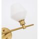Gene 2 Light 19 inch Brass Wall sconce Wall Light