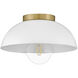 Stu LED 11 inch Matte White Foyer Light Ceiling Light, Flush Mount