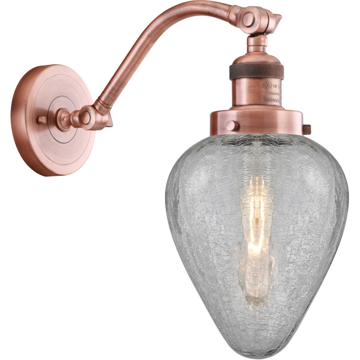 Franklin Restoration Geneseo 1 Light 7 inch Antique Copper Sconce Wall Light, Franklin Restoration