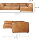 Luxe Brown Signature Modular Sectional