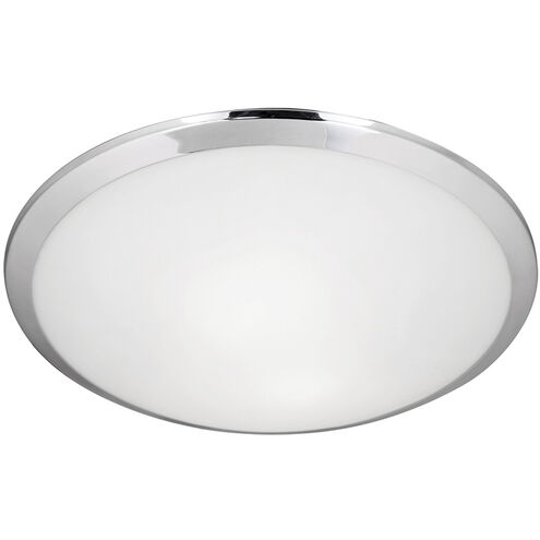 Malta 1 Light 12 inch Chrome Flush Mount Ceiling Light