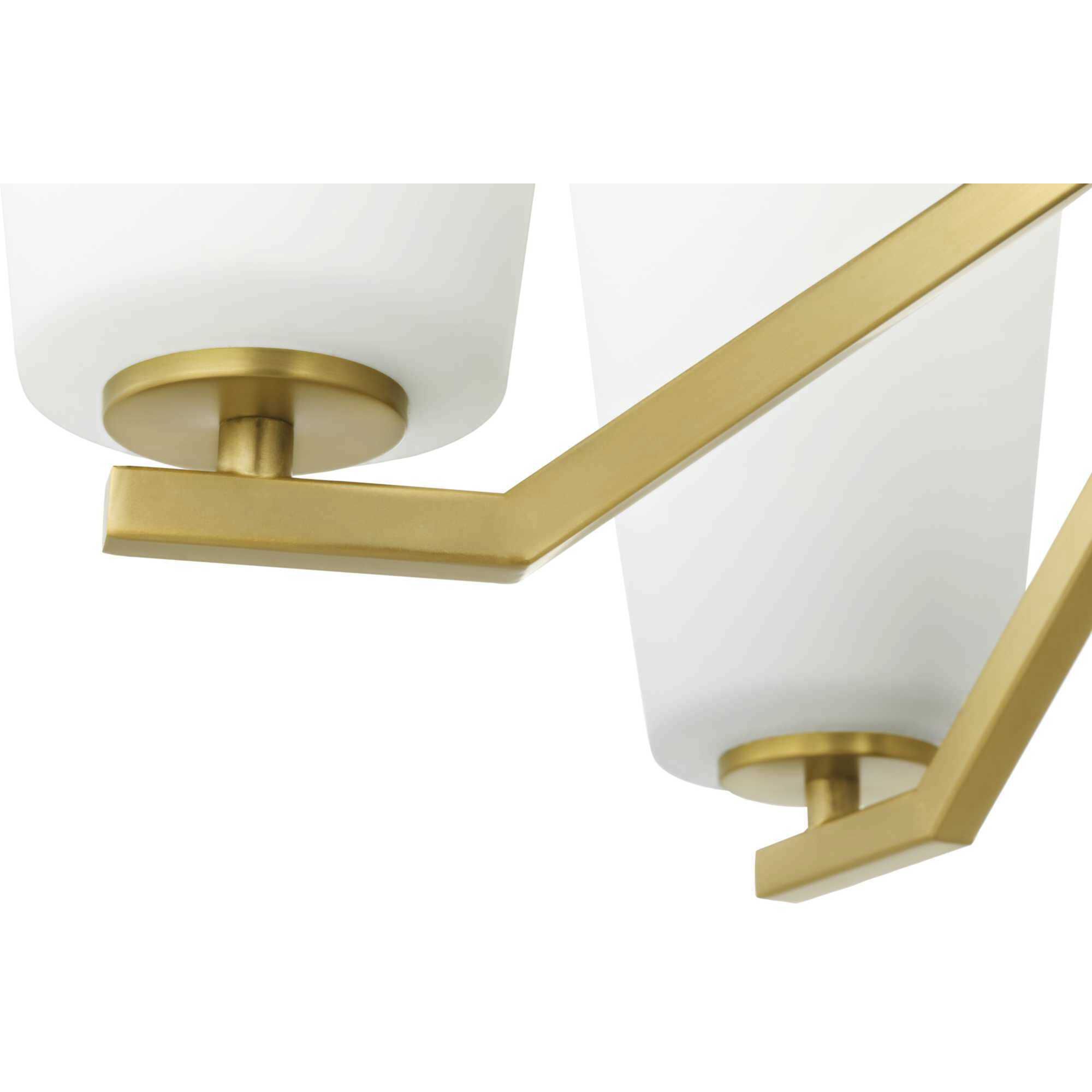 Vertex 5 Light 22.5 inch Brushed Gold Chandelier Ceiling Light