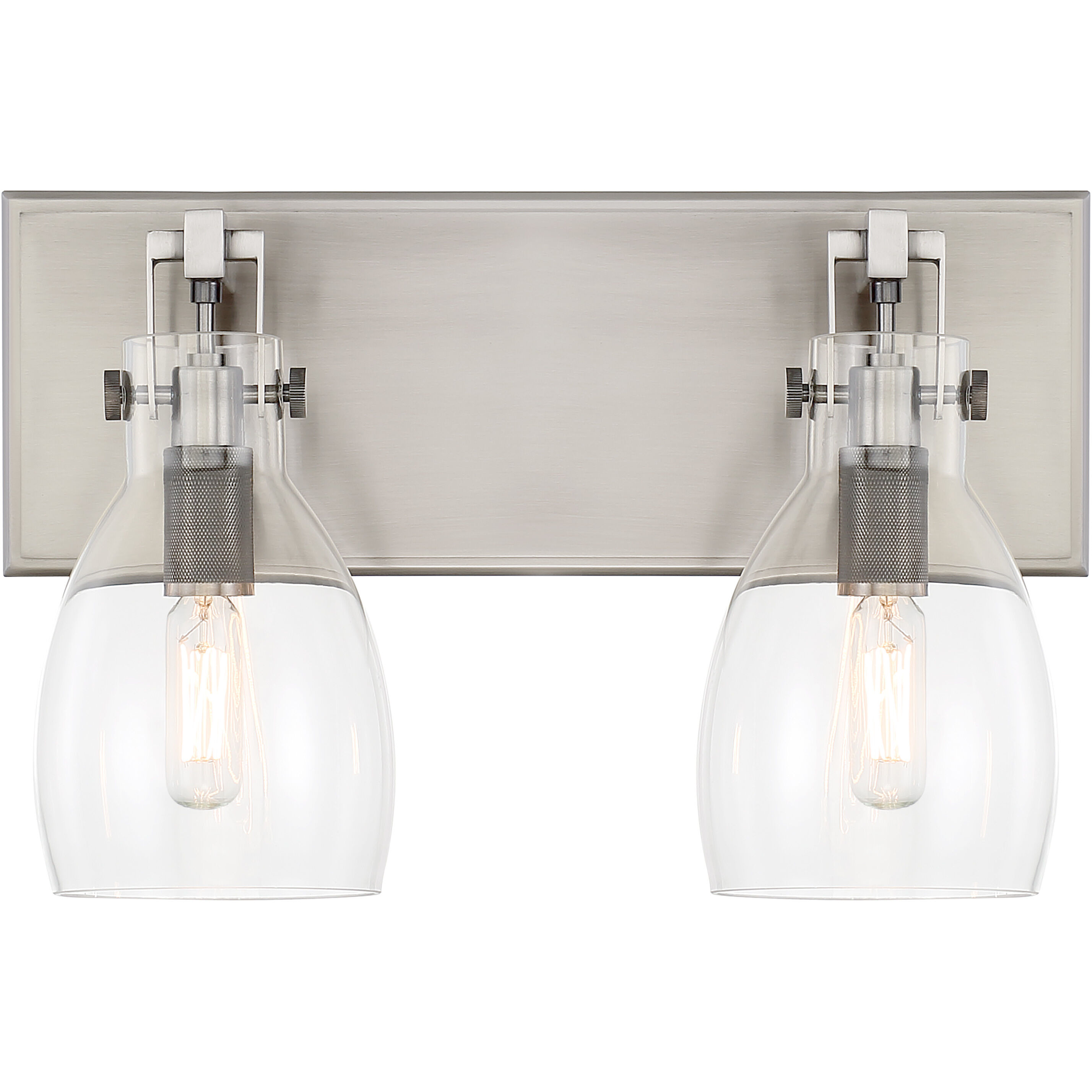 Tiberia 2 Light 14 inch Plated Pewter Bath Light Wall Light